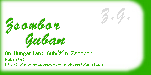 zsombor guban business card